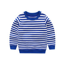 Impression childhood childrens t-shirt 2020 autumn new boys  T-shirt small and medium childrens baby long-sleeved casual round neck shirt tide