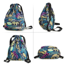 Backpack drawstring student small cloth bag tie-up shoulder backpack hiking light outdoor female mountaineering personality male