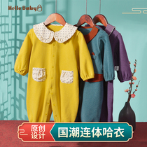 Baby clothes autumn clothes men and women Baby out tide clothes Super foreign children spring and autumn winter clothes climbing clothes jumpsuit jumpsuit