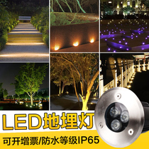 LED underground light buried light outdoor waterproof spotlight garden light lawn light outdoor corner light garden lawn light