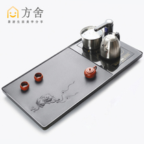 Fangshe natural multi-function Wu Jinshi tea tray Automatic water supply set Household simple kettle one-piece tea table