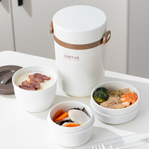 asvel Japanese stainless steel insulated lunch box primary school lunch box office worker lunch box with lunch box insulated barrel