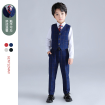 Boys' vest suit autumn 2022 new children's suit dress elementary school children's costume