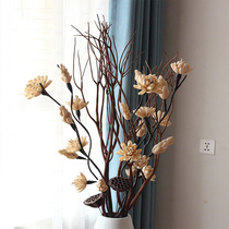 Cornskin flower leaf vein dry flower simulation flower Dry Branch fake flower living room window porch partition floor landing long branch decorative flower