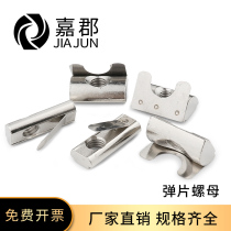 After loading elastic nut shrapnel nut block 20 30 40 45 national standard European standard aluminum alloy profile accessories