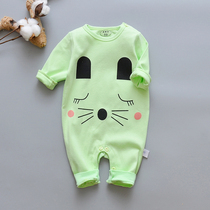 Baby conjoined clothes Spring and Autumn long sleeve ha clothes children 3-6 months men and women Baby Cotton out thin climbing clothes 2