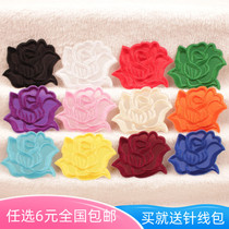 Rose flower large cloth patch patch patch hotel special embroidery sticker clothes decoration decal hole embroidery patch cloth