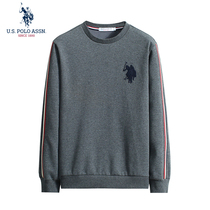 U S POLO ASSN autumn new mens sweatshirt retro loose logo round collar casual treetop