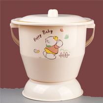 Raised spittoon urinal urinary bowl urine bucket pregnant woman elderly potty plastic non-slip with lid thick female