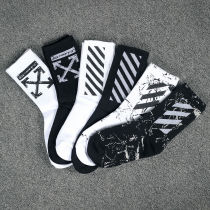  2-5 pairs of long socks Mens and womens Korean version of the trend mid-tube socks tide socks couple stockings Net red ins student basketball socks