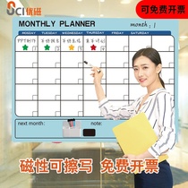 Magnetic Erasable monthly schedule Table 30 days Target management work schedule Memorandum Magnetic wall sticker