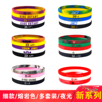 Basketball Bracelet Star Irvine Currico Bi Durant Sports Silicone Fine Wrist with Night Light