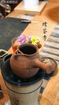 Yunnan rough pottery roasted tea pot unglazed pottery all handmade side put the fair cup retro firewood burning tea pot cans to make tea
