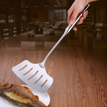 Widened fried fish shovel Germany 304 stainless steel long handle fried fish tumbling fish shovel Kitchen home flat shovel steak shovel