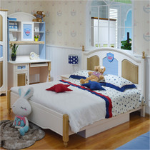 Mediterranean childrens bed with drawer teen 1 5 m Boy suite furniture combination children Princess storage bed