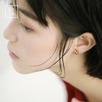 Mrs. t Shen S925 sterling silver letter earrings female students Korean simple versatile personality gifts earrings