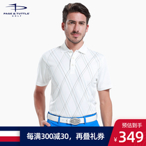 American PT New Golf short sleeve T-shirt summer mens diamond polo shirt mens breathable quick-drying Jersey