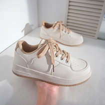 small white shoes womens autumn 2021 new womens shoes Korean version of spring and autumn Joker white board shoes casual sneakers