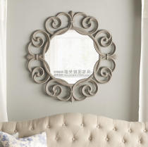 Nordic wall-mounted mirror European decorative mirror porch mirror bathroom mirror bedroom wall-mounted vanity mirror vanity mirror