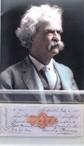 Samuel Clemens Author Mark Twain Autographs Signature Check PSA DNA Certificate