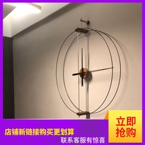 Spanish simple modern art decoration clock creative light luxury wall clock Minimalist personality living room clock