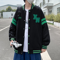 Embroidered baseball uniform mens spring and autumn Hong Kong wind loose sports casual jacket bf Korean trend Wild couple jacket