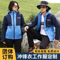 Submachine clothes workwear Custom Winter Warmth Outdoor Windproof Jacket Print Logo Collage of mens cotton clothes