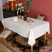Solid color coffee table fabric tablecloth Net red modern minimalist table cloth Nordic style living room table mat Japanese household tablecloth