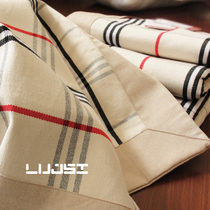 Lu Jush old coarse cloth mat three-piece set thickened encryption export edge Thick bed sheets air conditioning mat cotton whole piece