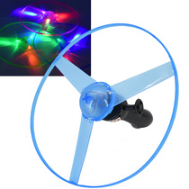 Ground stall square Park supply three lights luminous cable UFO 25CM large toy 07