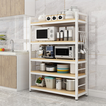 Kitchen Large Capacity Shelving With Floor Multilayer Microwave Oven Oven Electrical Cabinet Multifunction Pan Equipped shelf