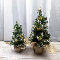 30cm linen Christmas tree snow white head artificial tree 40cm company celebration shop dress up Christmas layout