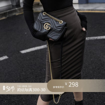 Z boss European and American spring summer commute high waist elastic bag gluteal half body dress in a long and one step skirt pencil skirt