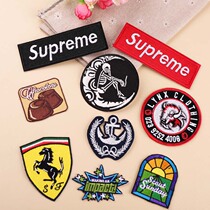 Embroidered cloth patch patch embroidered European and American style skull clothes Down jacket jeans sub-box packaging decoration hole stickers