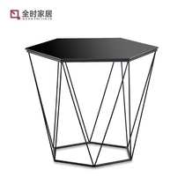 Full-time modern minimalist tempered glass coffee table living room Nordic negotiations simple mini coffee table sofa side few