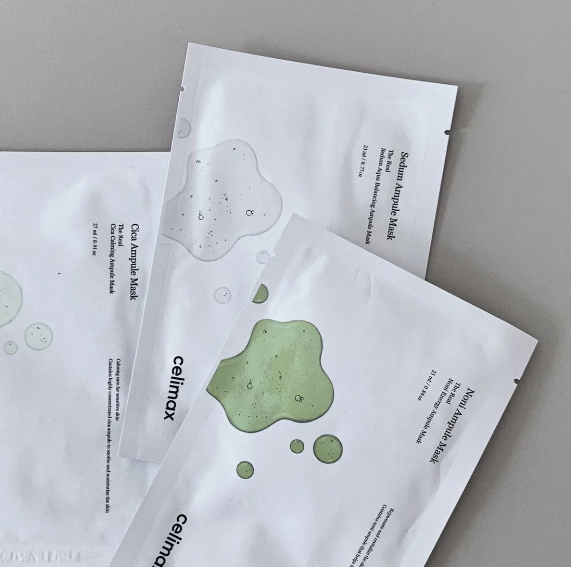 Soothing moisturizing smoothing face mask in ampoules, (Physicals), South Korea