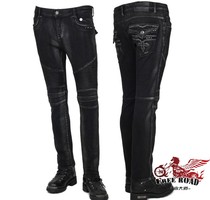 New Korean import motorcycle rider riding thin jeans summer embroidery jeans CDP704