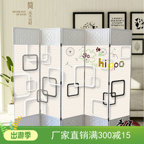 Screen partition Bedroom living room mobile folding screen customization new European-style home room entrance porch simple and modern