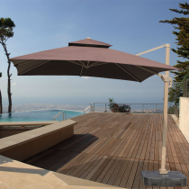 Outdoor Leisure Beach Umbrella Patio Square Round 3 m Outswing Rome Umbrella Milk Tea Shop Outdoor Systolic Beach Umbrella