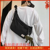 Japanese cross-body bag mens single shoulder cargo large capacity tide brand messenger bag backpack casual shoulder bag ins tide mens bag