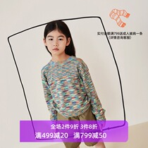 lagetom Lgorm childrens clothing new products male and female children section dyed organic cotton pullover 802035004