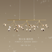 2021 new restaurant Chandelier Bar bedroom lamp Nordic living room lamp creative personality Firefly dining table lighting