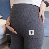 Pregnant women leggings autumn and winter models plus velvet pants autumn wear thin velvet trousers thick maternity wear