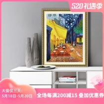 KS Cross embroidered 2021 new full embroidered simple modern Nordic bedroom American Van Gogh world famous painting café