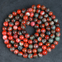 132 30g heavy cornucopia characteristic iron leather bag paste south red agate bracelet multi-circle beads