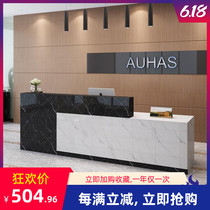 Bar table front desk cashier counter modern minimalist counter shop small marble paint commercial company reception desk