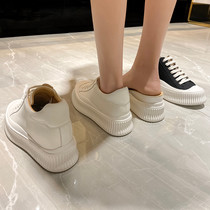 Zhang - smith thick biscuit shoes in the summer of small individuals increased the female shoes 8cm increased fur leather blast 33 yards small white shoes