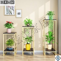 Family meat flower rack Entrance Simple modern aisle Creative new Chinese style living room Indoor zen Chinese style