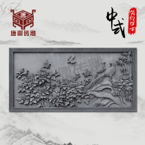 Ancient building brick carved with rich and expensive hanging paintings imitation ancient brick sculpted wall wall decoration mural Chinese courtyard landscape painting relief