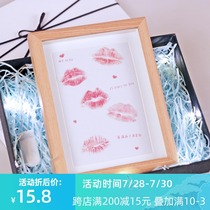 Birthday gift to send boyfriend photo frame table DIY handmade creative gift box special heart 6 7 inch album IKEA